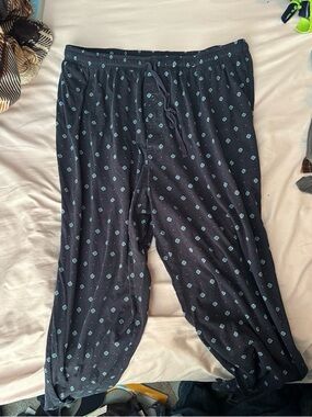 Men's Navy Blue Printed Lounge Pants
